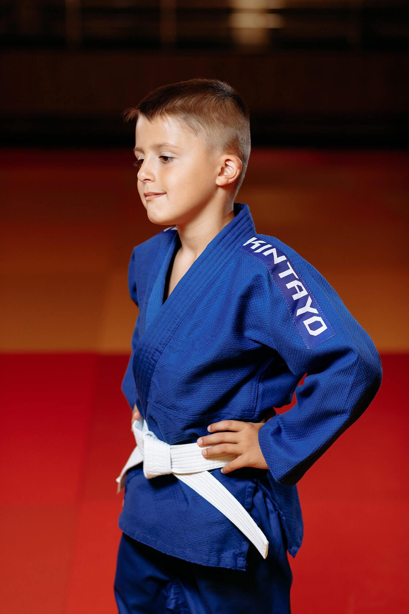 Кімоно для дзюдо синє, TM "Kintayo" Koka, 110 зріст, щільність 350 гр/м.кв 2
