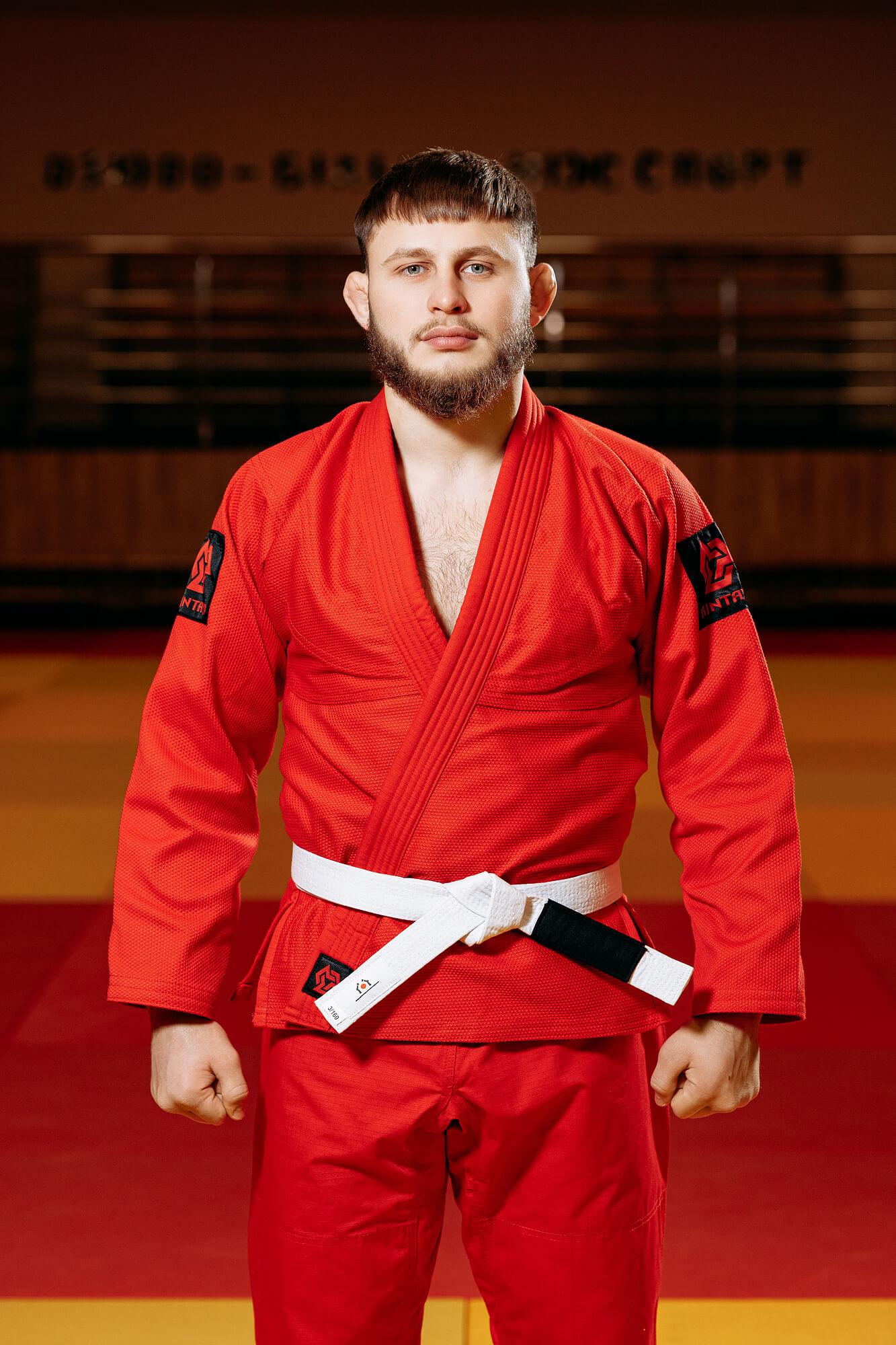 Кімоно для джиу - джитсу червоне, TM "Kintayo", 190 зріст, щільність 450 гр/м.кв. 4