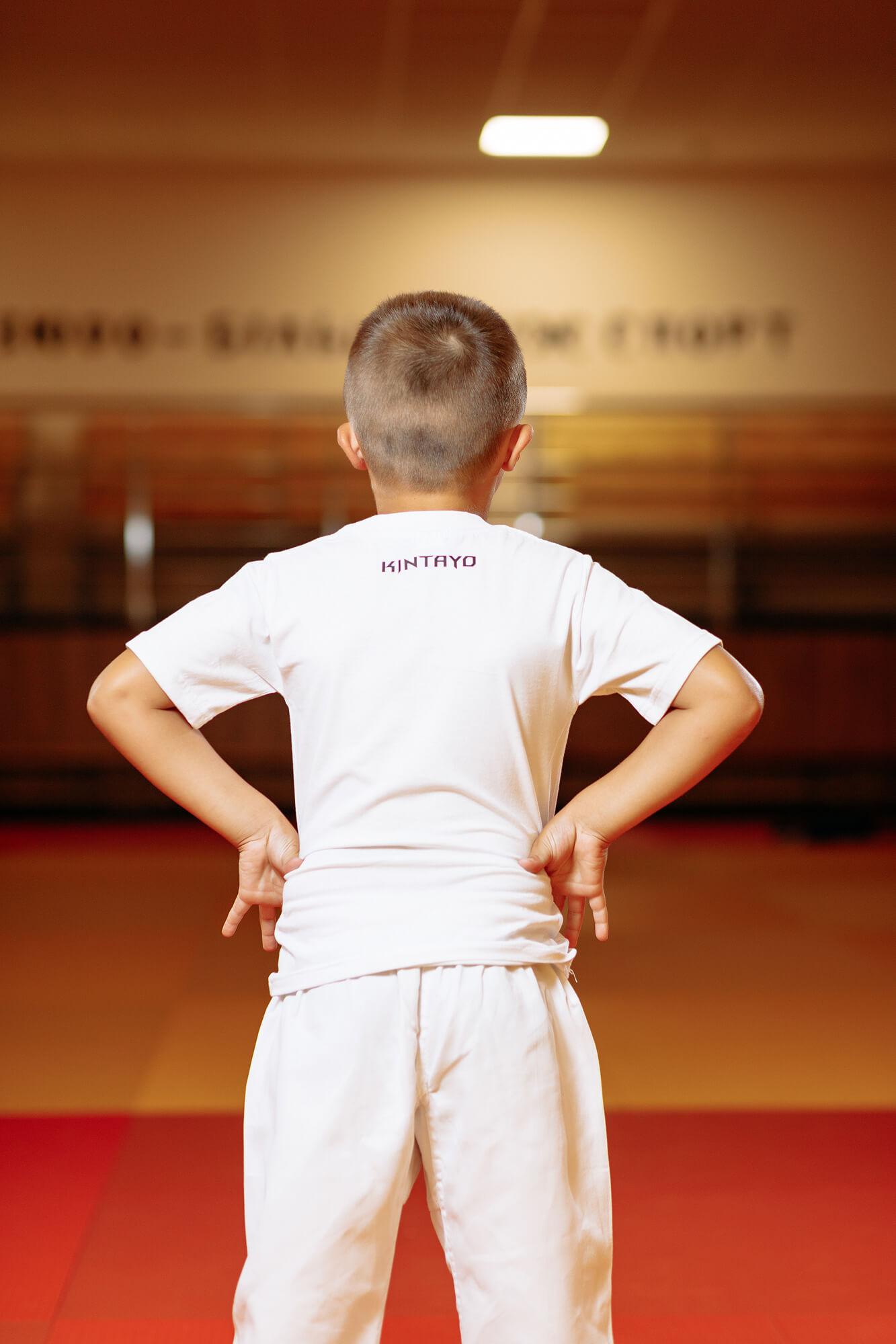 Дитяча футболка біла з написом "I am Ukrainian judoka" - Розмір: 40 2